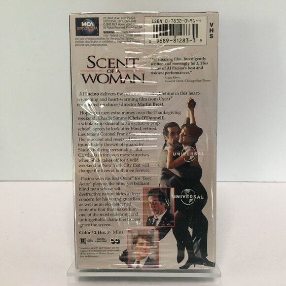 Scent Of A Woman VHS 1993 MCA Universal Sealed Al Pacino Chris O'Donnell - Picture 3 of 7